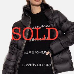 Rick Owens Lillies Black Topstitched Jersey Knit Leggings